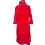 Gretchen Scott NWT Ruffneck Red Silky Velvet Dress Sz M Photo 5