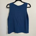 Eileen Fisher  Navy Lapis Viscose Crepe Ballet Shell Tank NWT Photo 6