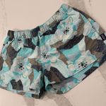 Patagonia  Barley Baggies Print Shorts Womens Medium Blue Hibiscus FieldTurquoise Photo 1