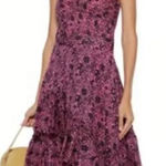 Derek Lam 10 Crosby RUFFLED FLORAL-PRINT COTTON-JACQUARD DRESS Size 2 EUC Photo 0