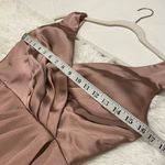 Revelry Blair Satin Gown Bridesmaid Dress in Rose Quartz Size 4 Pink Photo 5