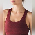 Lululemon  Swiftly Tech Racerback Tank Top Black True Red Size 6 Athleisure Photo 3