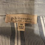 Philosophy  Woman Bell Sleeve Button Down Shirt 2X Photo 11