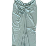 Women's Two Piece Maxi Skirt with Halter Top in Green, Size XL Green Photo 0