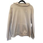 Jordan Brooklyn Fleece Hoodie In Biege Size Large Photo 1