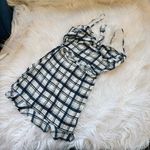 NWOT plaid tie top dress with cutout, size S Photo 0