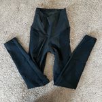 Nike Dri Fit Zoned Sculpt Super High Waisted Ribbed Leggings in Grey/Black Photo 0