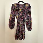 Anthropologie By Tunisian Tunic Paisley Vibrant Boho Smocked Collar. Photo 5