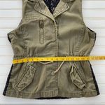 Charlotte Russe Green denim vest Lace back Size Medium Photo 8