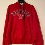 Vintage women’s YSU sweatshirt large hooded hoodie embroidered red spell out Photo 0