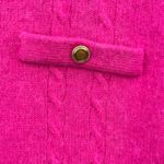 VTG Sk & Company sweater L lambswool angora blend mock neck pullover cable knit Pink Size L Photo 5