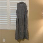Flax  Navy and White Gingham Midi Dress Photo 2