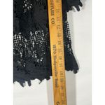 Pretty Angel  Black Floral Lace Off Shoulder Top Tiered  Cropped Sheer S/M Photo 2