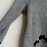 Calvin Klein  Floral Black Modest Office Career Sweater Dress Cozy Size Medium Photo 1