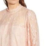 Heartloom Revolve Women's Dusty Pink Lace Coquette Top Blouse New Photo 4