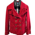 Mossimo Supply Co . Lined Blazer Coat Deep Orange Size Small Double Breasted Photo 0