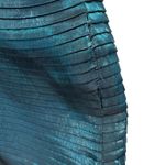 Y2K iridescent pleated body con dress dark blue, Size Small Blue Photo 6