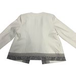 Chico's NWT  Women White Bandana Printed Boarder Jacket Size 2 Photo 3