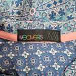 Weavers Womens Sleeveless Tunic Top Geometric Print Tassel V Neck Blue Size M Photo 4