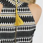 Judith March  the Little Jacquard High Neck Shift Dress in Black Sz‎ L Photo 1