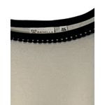 Rafaella  Womens Pullover Sweater Size XLP White Black Trim Boat Neck Cotton Photo 1