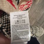 Lucky Brand  Southwestern Aztec Open Front Cardigan – Beige/Red/Black Photo 3