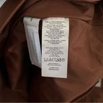 Loft Women's Brown Faux Leather Fully Lined A-Line Mini Skirt Sz. 8 Petite | EUC Photo 6