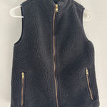 J.Crew  Vest Womens Size XS Black Teddy Zip Preppy Quiet Luxury‎ Classic Capsule Photo 0