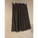 Alya  Black Lace Floral Layered A Line Skirt Size Medium NWOT Photo 2