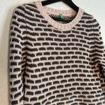 United Colors Of Benetton Benetton Pink Grey Wool Y2K Sweater Preppy Oversized Cozy Hygge Winter Warm Photo 1