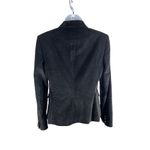 Tahari Size 8 Black Velvet Fitted Long Sleeve One Button Blazer Photo 1