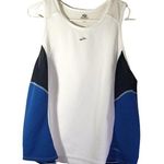 Brooks  XL White, Black, Blue Solid Tank, Muscle Shirt, Colorblock Activewear Photo 0