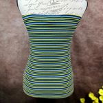 Olivaceous Striped Tube Top Yellow/Green/Blue/White M Photo 8