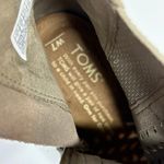 Toms Majorka Booties Woman's 7 Peep Toe Desert Taupe Neutral Stacked Heel Photo 12