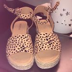 Ankle Strap Platform Sandals Tan Size 4 Photo 1