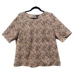 Talbots Womens Crepe Blouse Size 16W Career Work Office Business Professional Photo 1