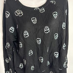 FOR THE REPUBLIC  Women's‎ Skull Print Long Sleeve Sweatshirt Estimated MEDIUM Photo 0