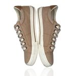 Taos Z Soul Canvas Sneakers Women's Size 9 Side Zip Lace Up Tan Beige Neutral Photo 8