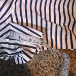 ZARA  Basic Striped Tie Waist Shorts High Rise Casual Summer Women's‎ L Photo 4