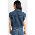 AGOLDE  Charli Sleeveless Button Front Denim Trucker Jean Vest Size Small Photo 2