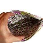 Vera Bradley Purple & Green Multicolor Colorful Portobello Zip Wristlet Women Photo 2