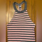 Free People  Pink & Gray Stripe Racerback Tennis Golf Pickleball Dress Size Small Photo 1