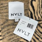 NVLT NWT M Tiger Rust Animal Print Notch Collar Fringe Trim Fuzzy Jacket Blazer Tan Size M Photo 4