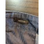 Talbots Heritage Wide Leg Capri Pants Womens 14P Blue Chambray Preppy Coastal Photo 5