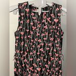 Charter Club Floral Black and Pink Sleeveless Dress medium Photo 2