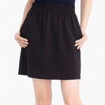 J.Crew  | Black Linen Paper Bag Skirt size 4 NEW Photo 2