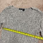 RDI  women's V-neck long-sleeve pullover sweater Gray & black blend knit / Medium Photo 7