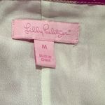 Lilly Pulitzer Va Va Voom Pink and White Floral Silk and metal thread Maxi Dress Photo 2