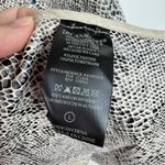 BLANK NYC Draped Serpent Jacket Large Neutral Motif Snake Open Faux Leather Photo 9