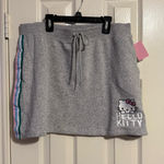 Hello Kitty Woman’s  skirt sz. Xl- Heather gray fleece NWT Photo 0